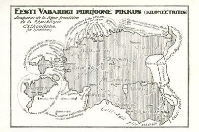 Ajalooline Eesti kaart.