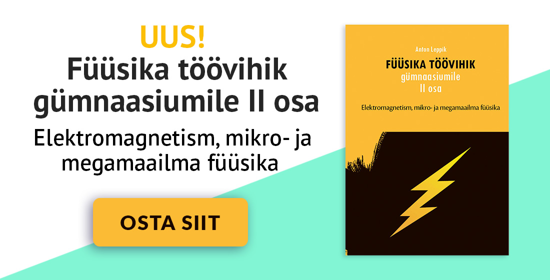 Kaanepilt. Füüsika töövihik gümnaasiumile II osa. Anton Leppik. Osta lingilt.
