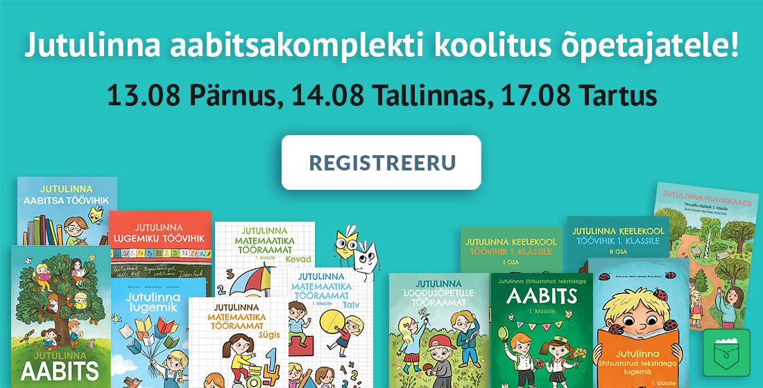 Jutulinna aabitsakomplekti koolitus õpetajatele. Registreeru lingil.